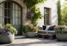 Кашпо большое напольное: идеи для уютного сада